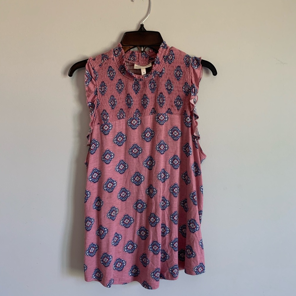 A pink Belle du Jour blouse